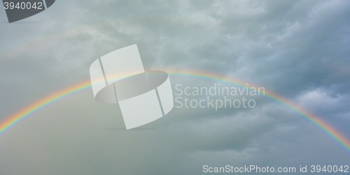 Image of sky with rainbow