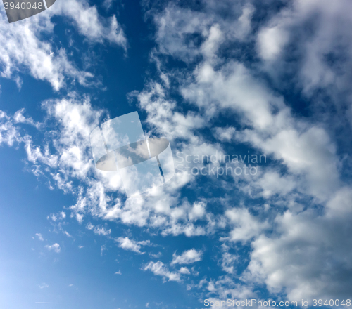 Image of blue sky background