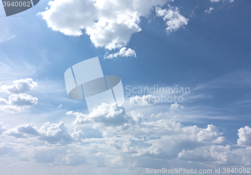 Image of blue sky background