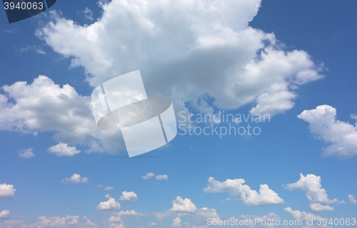 Image of blue sky background