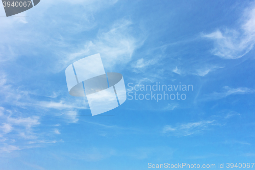 Image of blue sky background