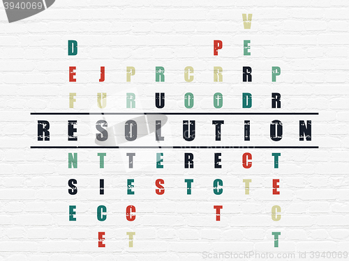 Image of Law concept: Resolution in Crossword Puzzle