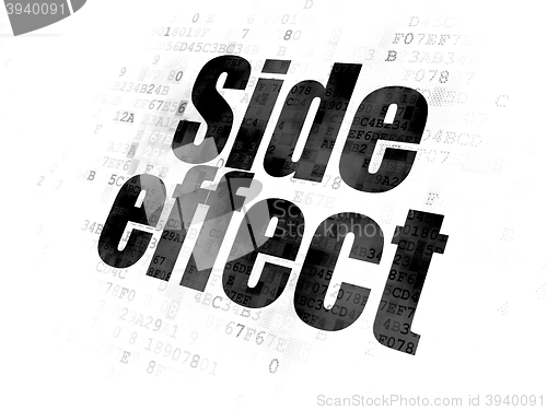 Image of Healthcare concept: Side Effect on Digital background