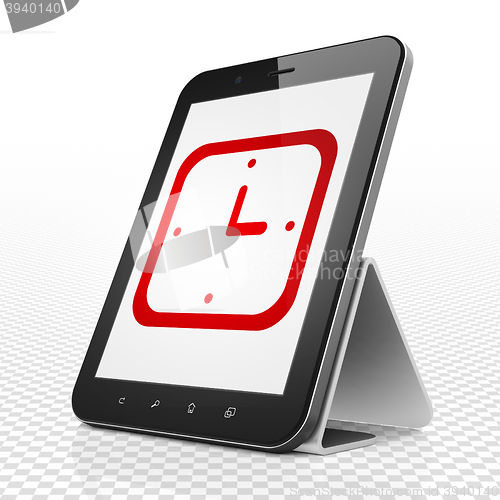 Image of Timeline concept: Tablet Computer with Watch on display