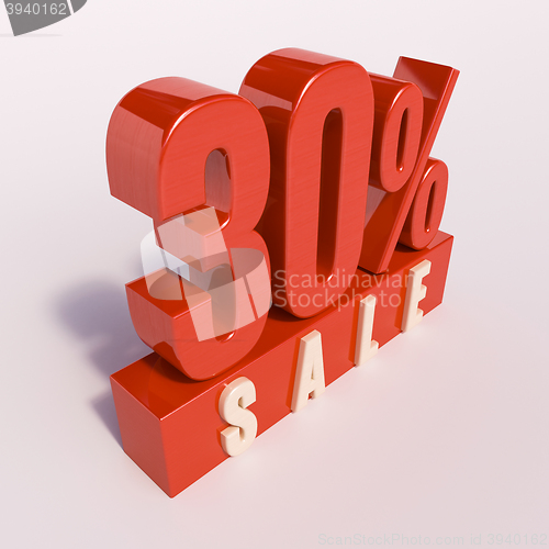 Image of Percentage sign, 30 percent