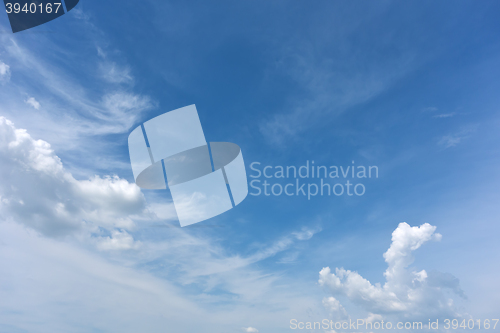 Image of blue sky background