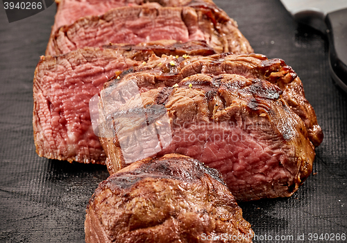 Image of grilled sliced beef fillet steak