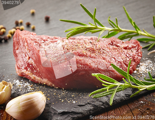 Image of fresh raw beef steak