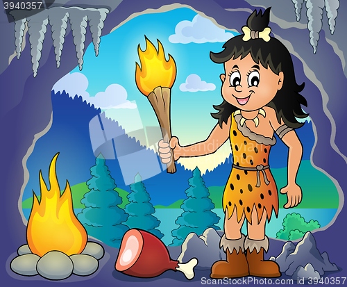 Image of Cave woman theme image 1