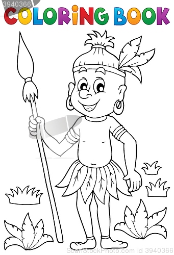 Image of Coloring book Aborigine theme 1