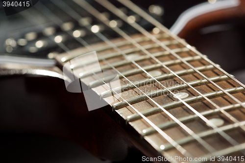 Image of Electric guitar detail shots