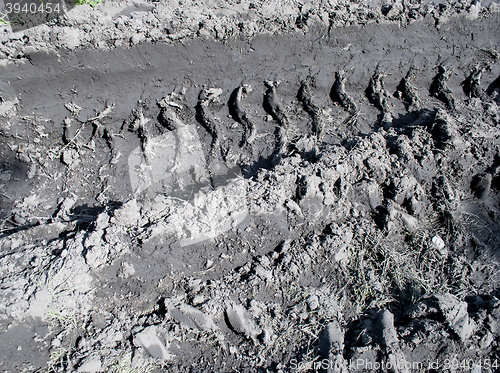 Image of trace of wheel machines