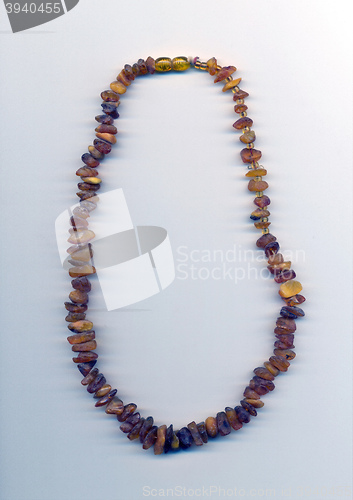 Image of necklace made of amber