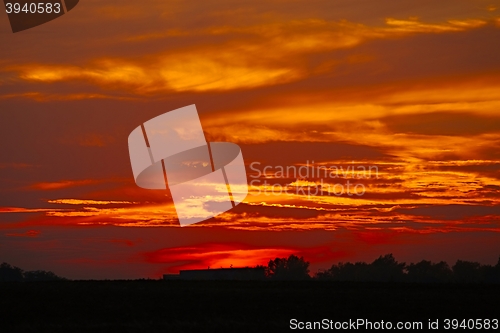 Image of Sunset sky clouds