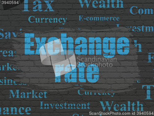 Image of Banking concept: Exchange Rate on wall background