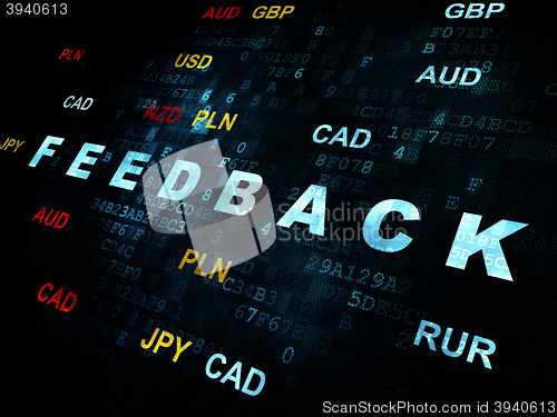Image of Business concept: Feedback on Digital background