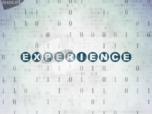 Image of Finance concept: Experience on Digital Data Paper background
