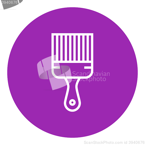 Image of Paintbrush line icon.