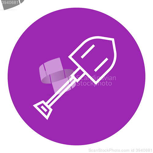 Image of Shovel line icon.