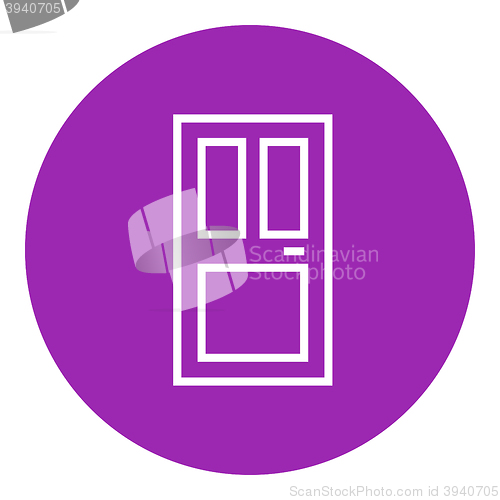 Image of Front door line icon.