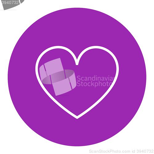 Image of Heart sign line icon.