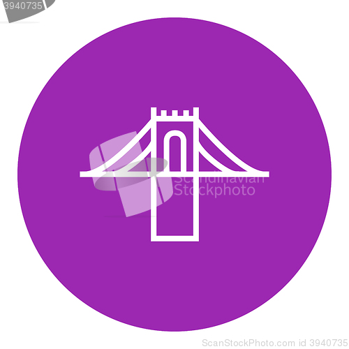 Image of Bridge line icon.