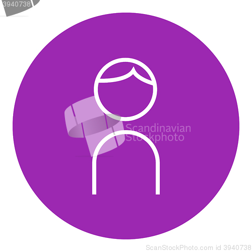 Image of Businessman line icon.