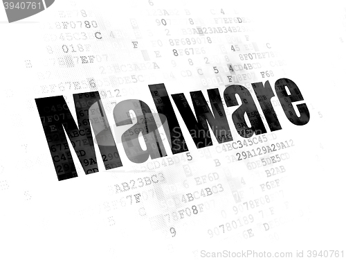 Image of Protection concept: Malware on Digital background