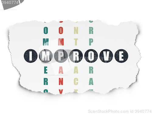 Image of Business concept: Improve in Crossword Puzzle