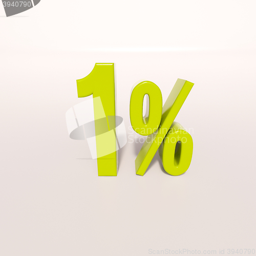 Image of Percentage sign, 1 percent