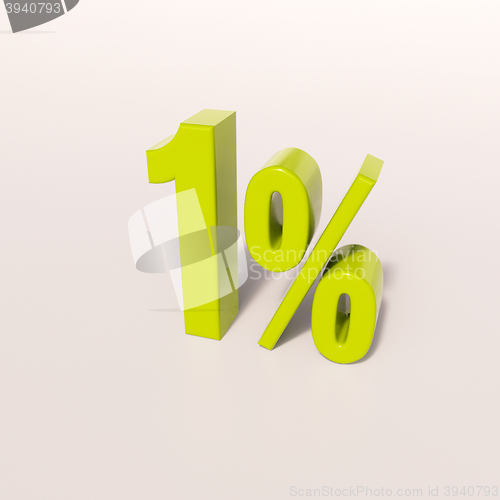 Image of Percentage sign, 1 percent