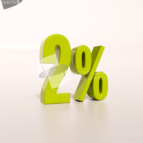 Image of Percentage sign, 2 percent