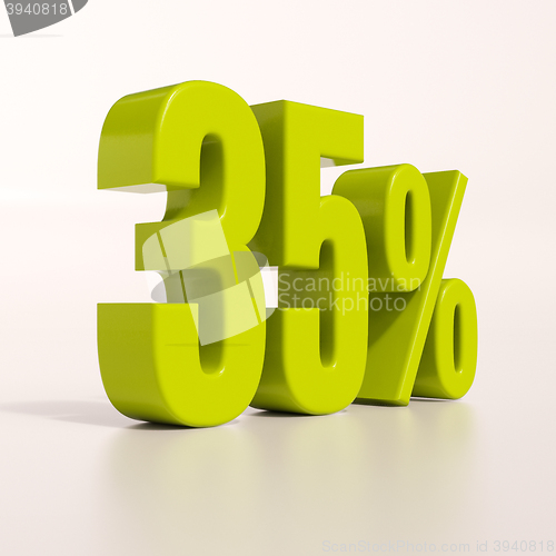 Image of Percentage sign, 35 percent