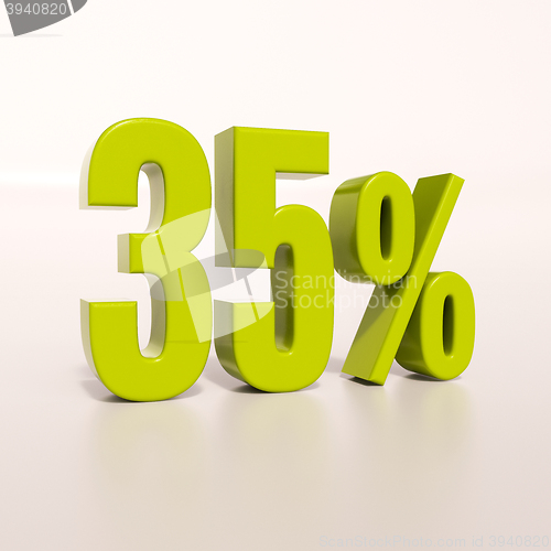 Image of Percentage sign, 35 percent