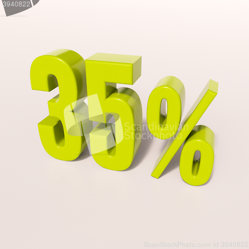 Image of Percentage sign, 35 percent