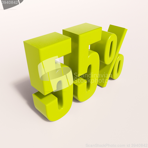 Image of Percentage sign, 55 percent