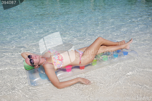 Image of Woman Sunbathing