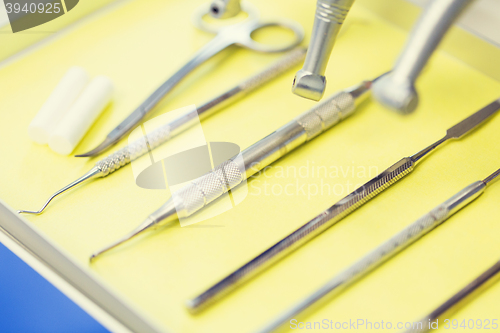 Image of close up of dental instruments
