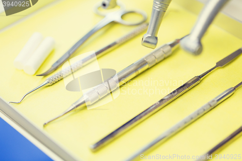 Image of close up of dental instruments