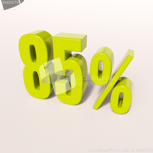 Image of Percentage sign, 85 percent