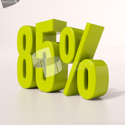 Image of Percentage sign, 85 percent