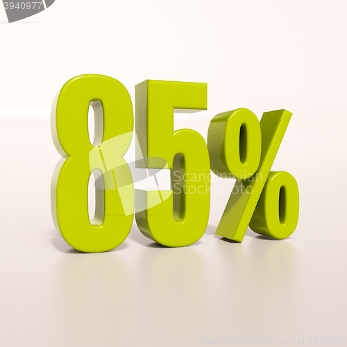 Image of Percentage sign, 85 percent