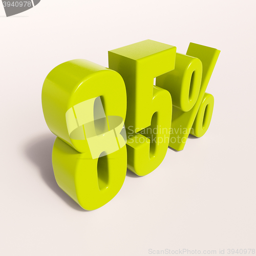 Image of Percentage sign, 85 percent