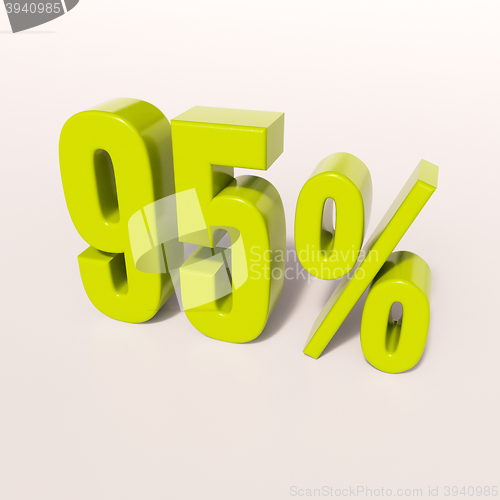 Image of Percentage sign, 95 percent