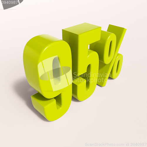 Image of Percentage sign, 95 percent