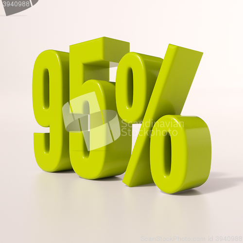 Image of Percentage sign, 95 percent