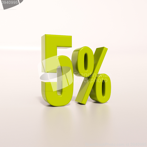 Image of Percentage sign, 5 percent