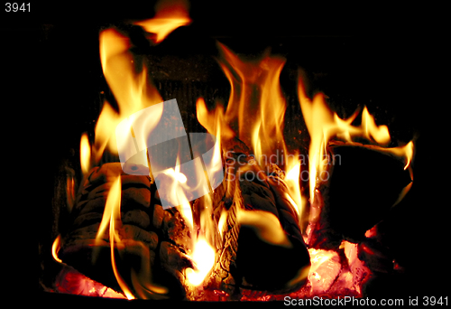 Image of Burning wood
