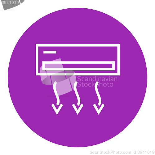 Image of Air conditioner line icon.