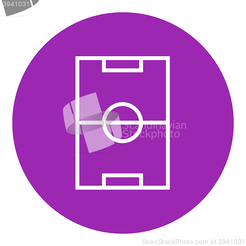 Image of Stadium layout line icon.